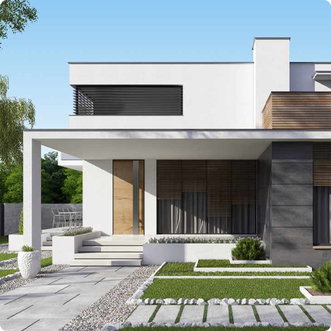 Modern luxury house exterior
