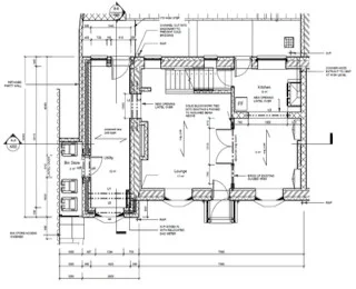 Structural floor plan drawing